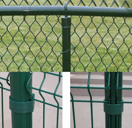 Round Tubular Chain Link Fence Post